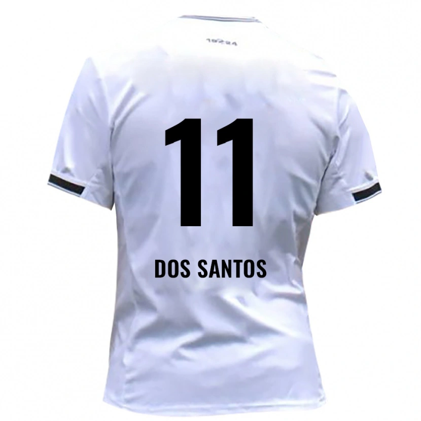 Danxen Hombre Camiseta Samuel Dos Santos #11 Blanco Rojo 1ª Equipación 2025/26 La Camisa México