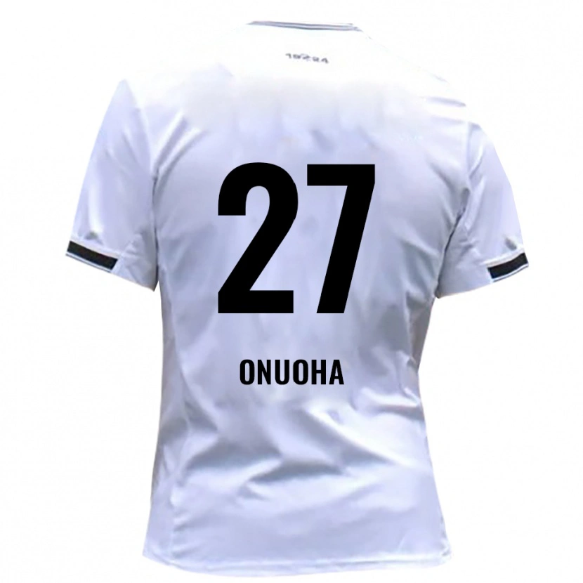 Danxen Hombre Camiseta Chilohem Onuoha #27 Blanco Rojo 1ª Equipación 2025/26 La Camisa México