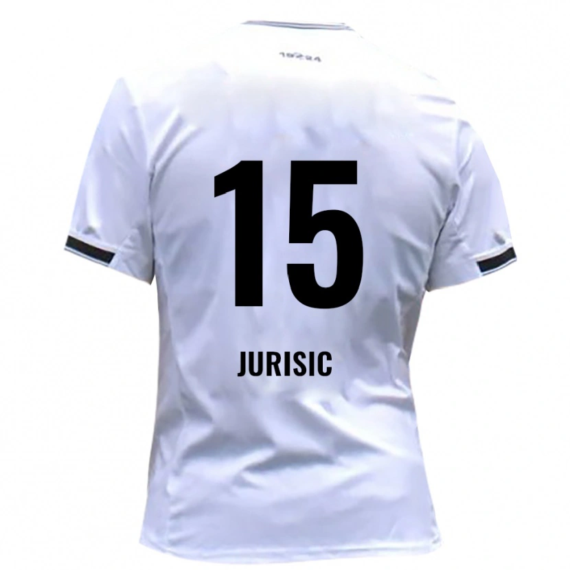 Danxen Hombre Camiseta Fabian Jurisic #15 Blanco Rojo 1ª Equipación 2025/26 La Camisa México