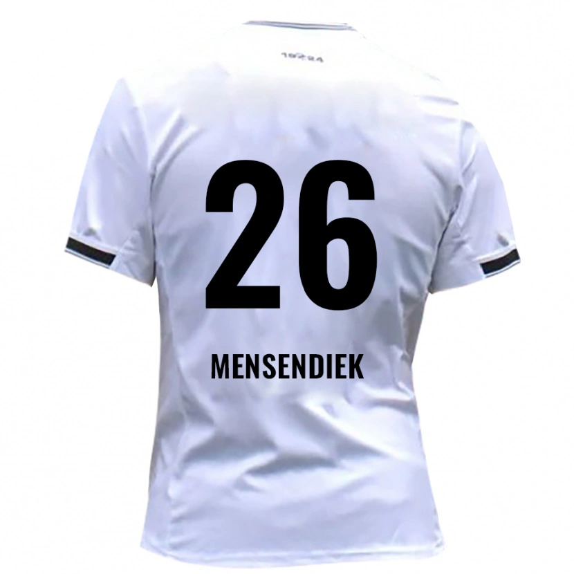 Danxen Hombre Camiseta Luis Mensendiek #26 Blanco Rojo 1ª Equipación 2025/26 La Camisa México