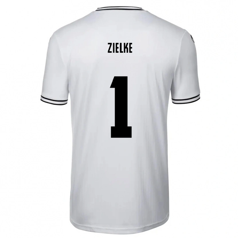 Danxen Hombre Camiseta Paul Zielke #1 Blanco Negro 1ª Equipación 2025/26 La Camisa México