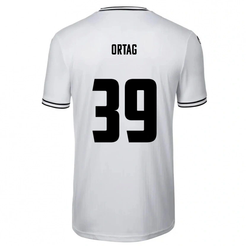 Danxen Hombre Camiseta Christian Ortag #39 Blanco Negro 1ª Equipación 2025/26 La Camisa México