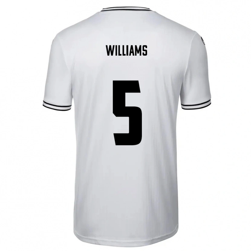 Danxen Hombre Camiseta Daniel Williams #5 Blanco Negro 1ª Equipación 2025/26 La Camisa México