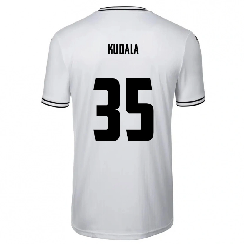 Danxen Hombre Camiseta Julian Kudala #35 Blanco Negro 1ª Equipación 2025/26 La Camisa México