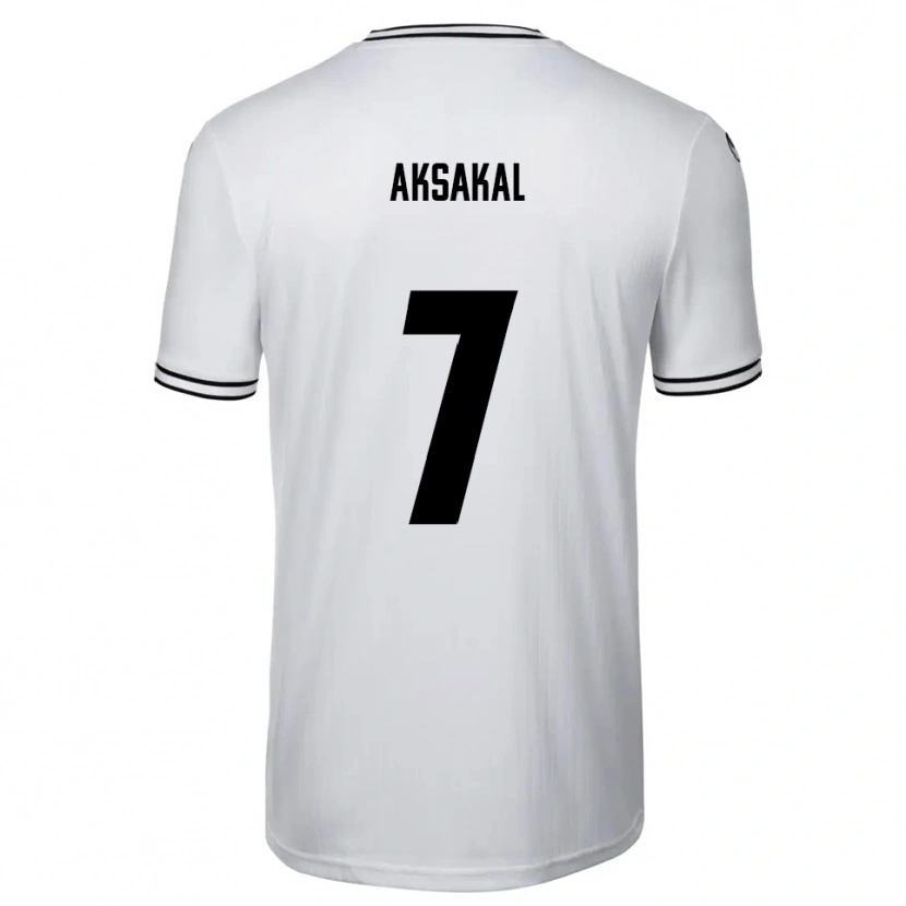 Danxen Hombre Camiseta Ensar Aksakal #7 Blanco Negro 1ª Equipación 2025/26 La Camisa México
