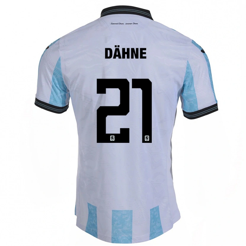 Danxen Hombre Camiseta Thomas Dähne #21 Blanco Azul Cielo 1ª Equipación 2025/26 La Camisa México