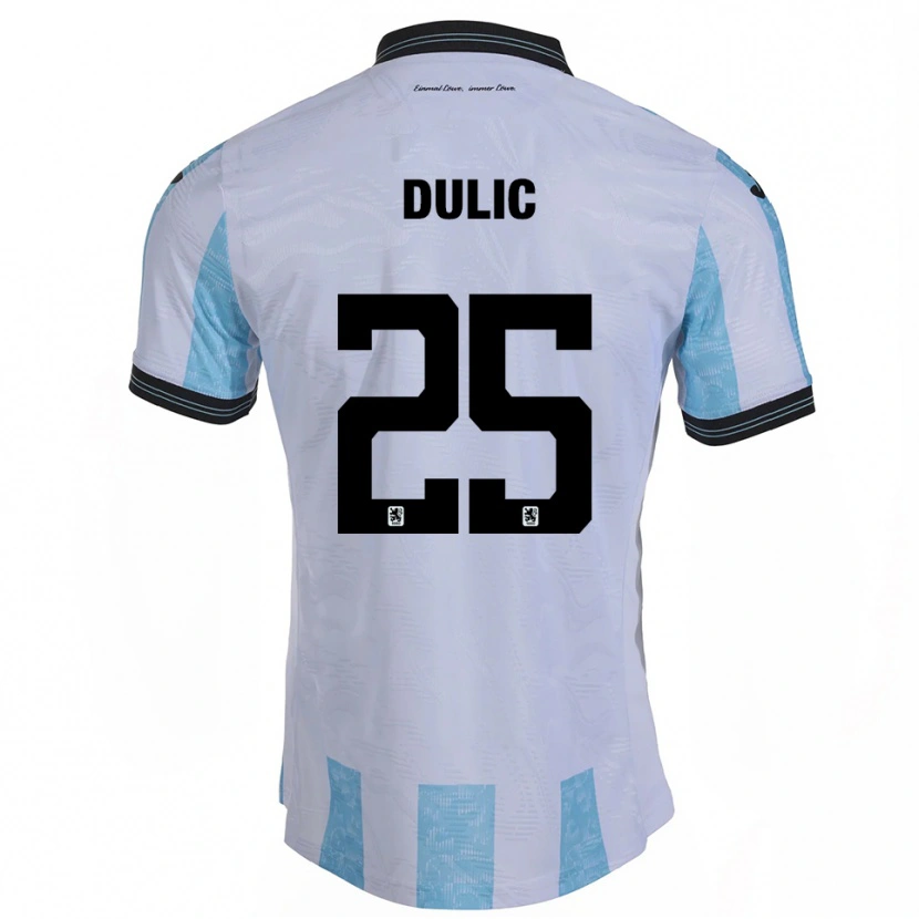 Danxen Hombre Camiseta Sean Dulic #25 Blanco Azul Cielo 1ª Equipación 2025/26 La Camisa México