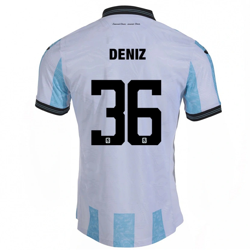 Danxen Hombre Camiseta Tunay Deniz #36 Blanco Azul Cielo 1ª Equipación 2025/26 La Camisa México
