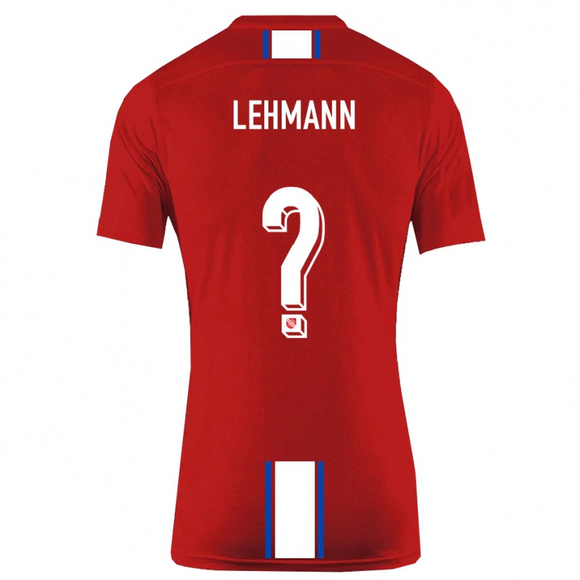 Danxen Hombre Camiseta Tom Lehmann #0 Rojo Blanco 1ª Equipación 2025/26 La Camisa México