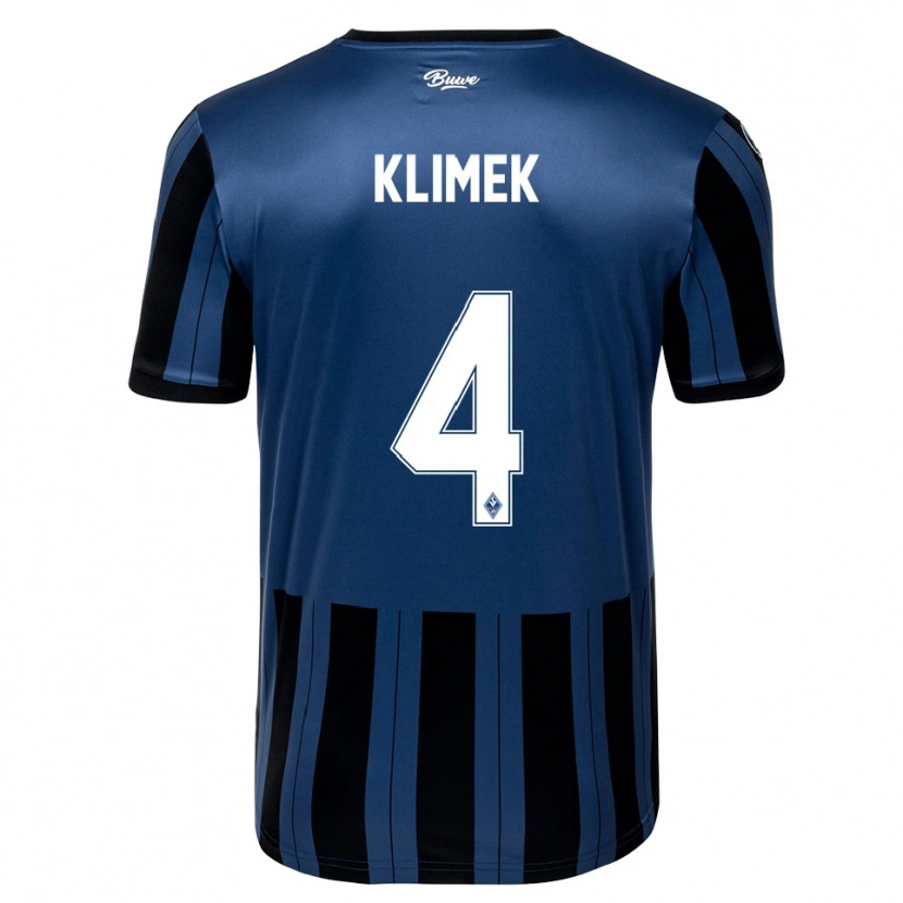 Danxen Hombre Camiseta Tom Klimek #4 Azul Gris Negro 1ª Equipación 2025/26 La Camisa México