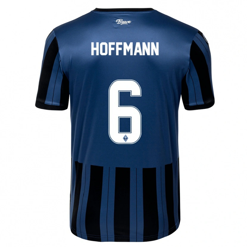 Danxen Hombre Camiseta Niklas Hoffmann #6 Azul Gris Negro 1ª Equipación 2025/26 La Camisa México