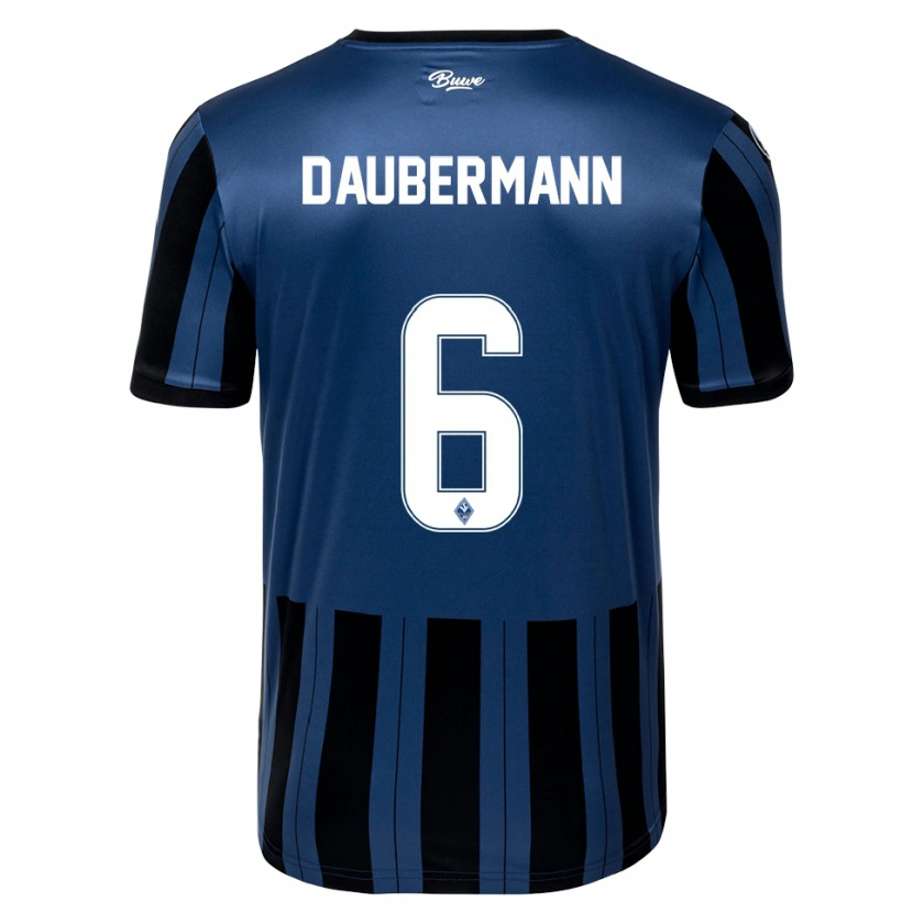Danxen Hombre Camiseta Jonas Daubermann #6 Azul Gris Negro 1ª Equipación 2025/26 La Camisa México