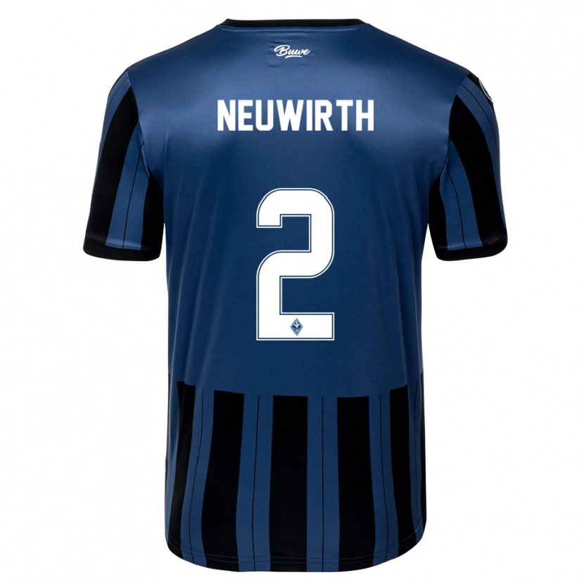 Danxen Hombre Camiseta Niklas Neuwirth #2 Azul Gris Negro 1ª Equipación 2025/26 La Camisa México