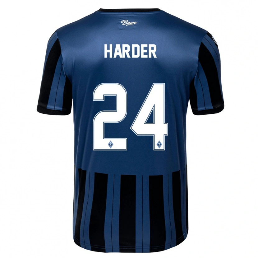 Danxen Hombre Camiseta Constantin Harder #24 Azul Gris Negro 1ª Equipación 2025/26 La Camisa México
