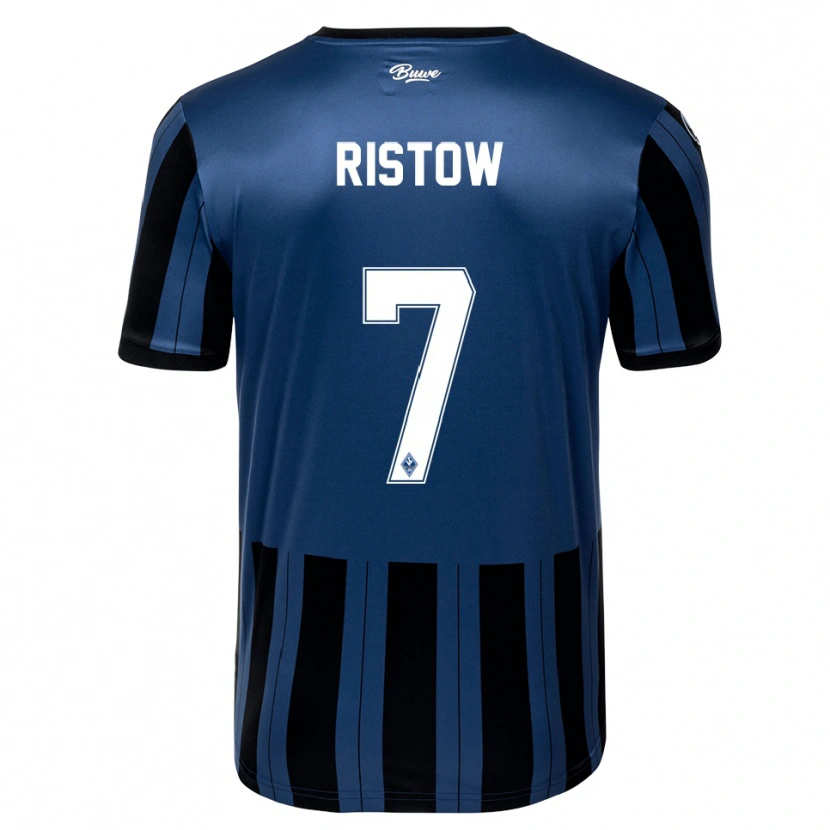 Danxen Hombre Camiseta Daniel Ristow #7 Azul Gris Negro 1ª Equipación 2025/26 La Camisa México