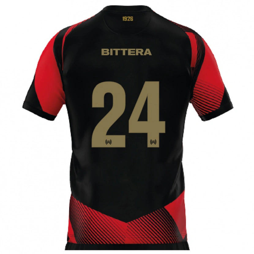 Danxen Hombre Camiseta Buda Bittera #24 Negro Rojo 1ª Equipación 2025/26 La Camisa México