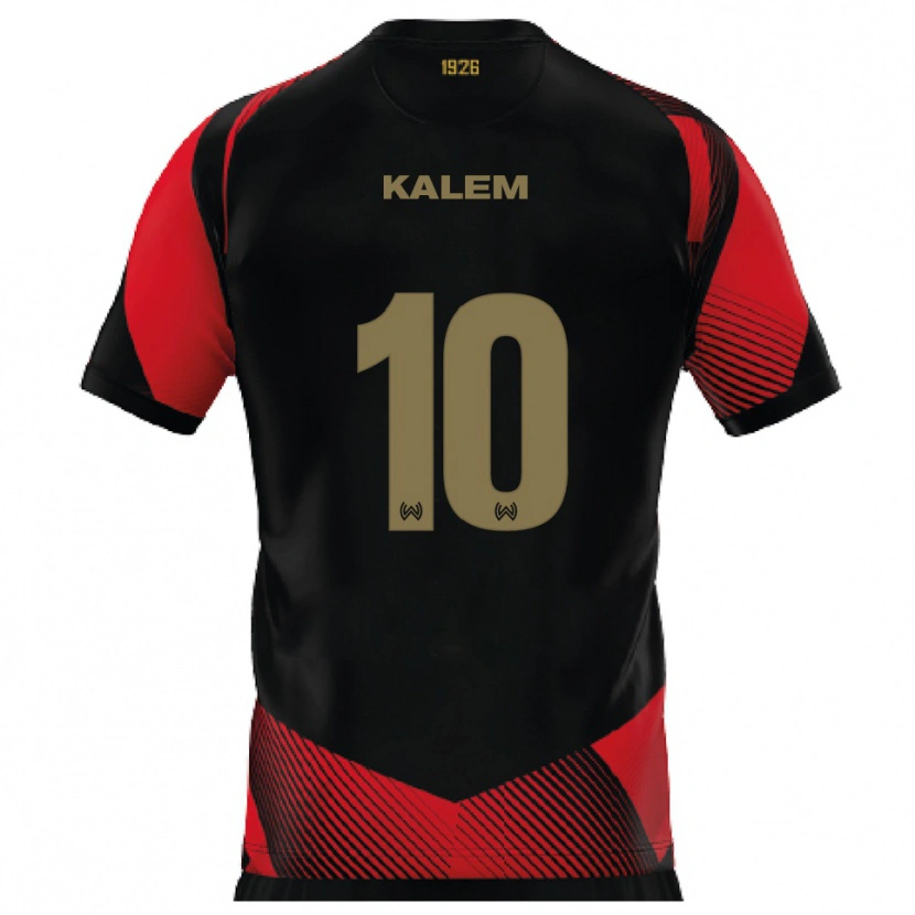 Danxen Hombre Camiseta Robin Kalem #10 Negro Rojo 1ª Equipación 2025/26 La Camisa México