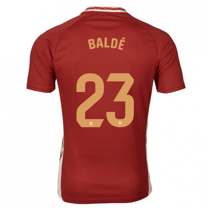 Danxen Hombre Camiseta Ibrahim Baldé #23 Borgoña Dorado 2ª Equipación 2025/26 La Camisa México