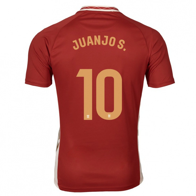 Danxen Hombre Camiseta Juanjo Sánchez #10 Borgoña Dorado 2ª Equipación 2025/26 La Camisa México