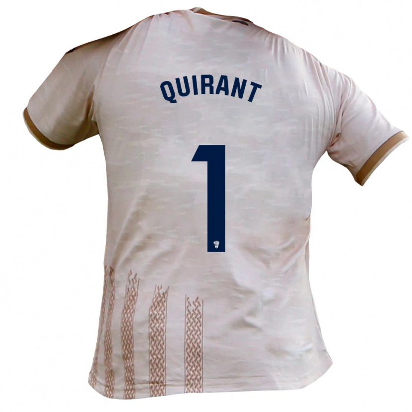 Danxen Hombre Camiseta Luismi Quirant #1 Blanquecino Marrón 2ª Equipación 2025/26 La Camisa México