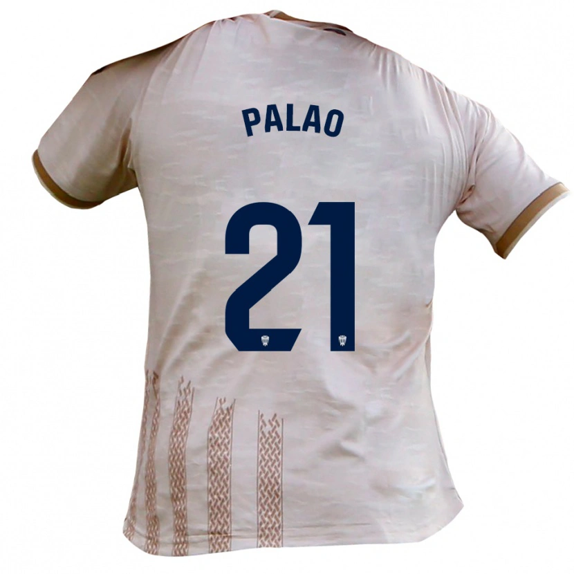 Danxen Hombre Camiseta Rafa Palao #21 Blanquecino Marrón 2ª Equipación 2025/26 La Camisa México