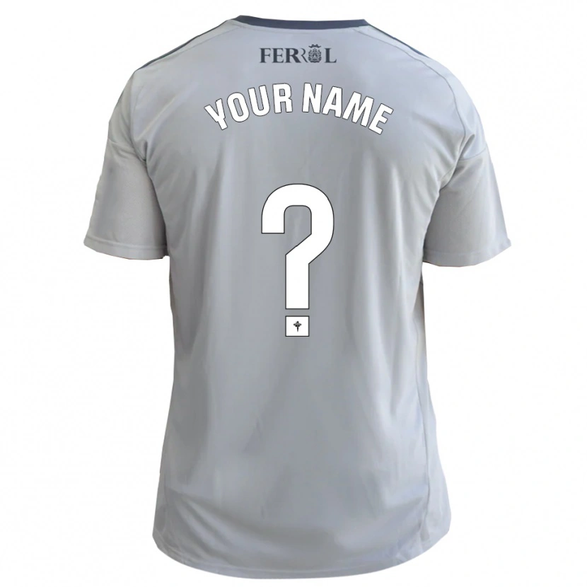 Danxen Hombre Camiseta Su Nombre #0 Gris Plata 2ª Equipación 2025/26 La Camisa México