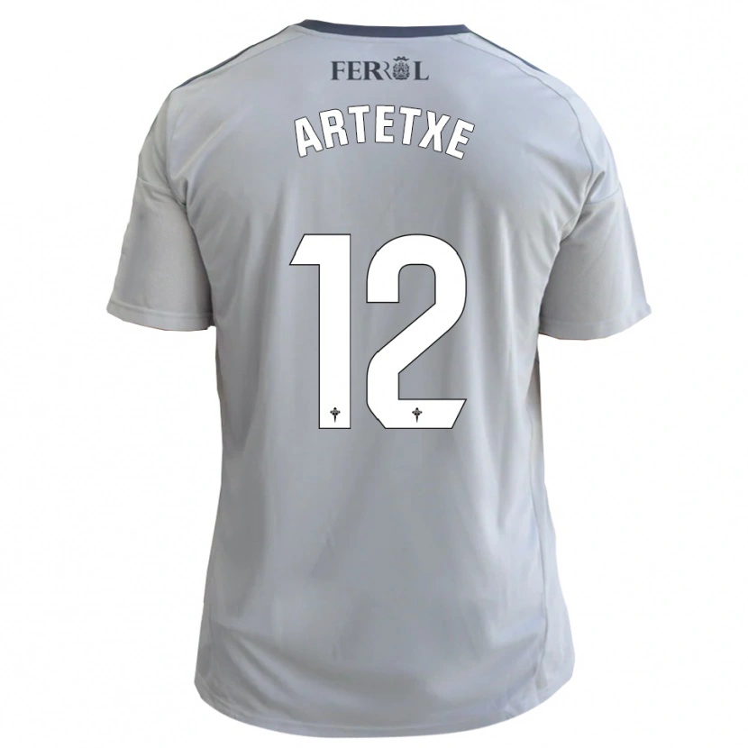 Danxen Hombre Camiseta Markel Artetxe #12 Gris Plata 2ª Equipación 2025/26 La Camisa México