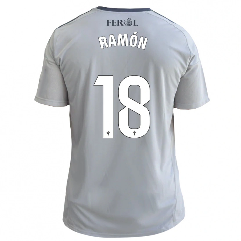 Danxen Hombre Camiseta Álvaro Ramón #18 Gris Plata 2ª Equipación 2025/26 La Camisa México