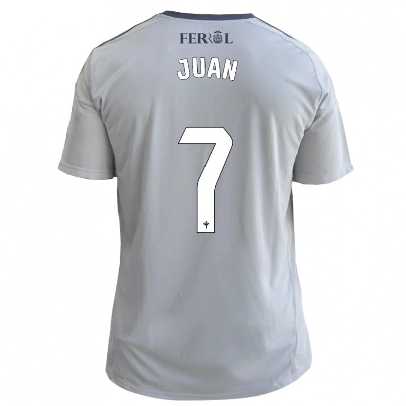 Danxen Hombre Camiseta Álvaro Juan #7 Gris Plata 2ª Equipación 2025/26 La Camisa México