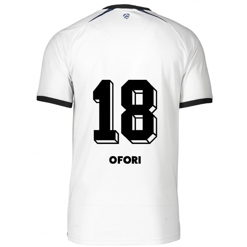 Danxen Hombre Camiseta Obed Ofori #18 Blanco Negro 2ª Equipación 2025/26 La Camisa México