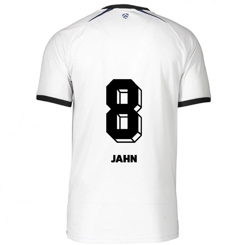Danxen Hombre Camiseta Pamela Jahn #8 Blanco Negro 2ª Equipación 2025/26 La Camisa México