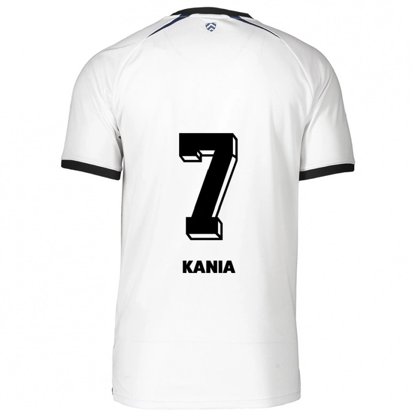 Danxen Hombre Camiseta Julian Kania #7 Blanco Negro 2ª Equipación 2025/26 La Camisa México