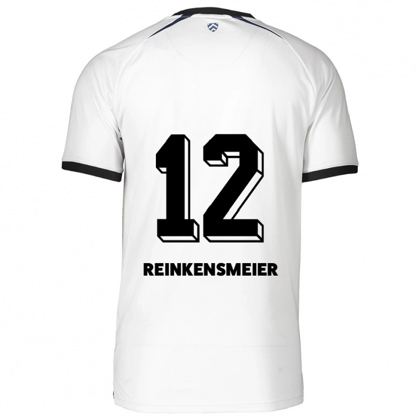 Danxen Hombre Camiseta Thandie Reinkensmeier #12 Blanco Negro 2ª Equipación 2025/26 La Camisa México