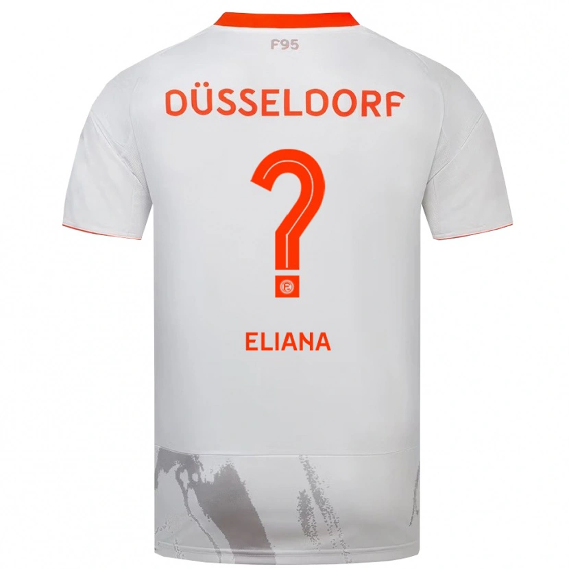 Danxen Hombre Camiseta Eliana Bivolaku #0 Blanco Naranja 2ª Equipación 2025/26 La Camisa México