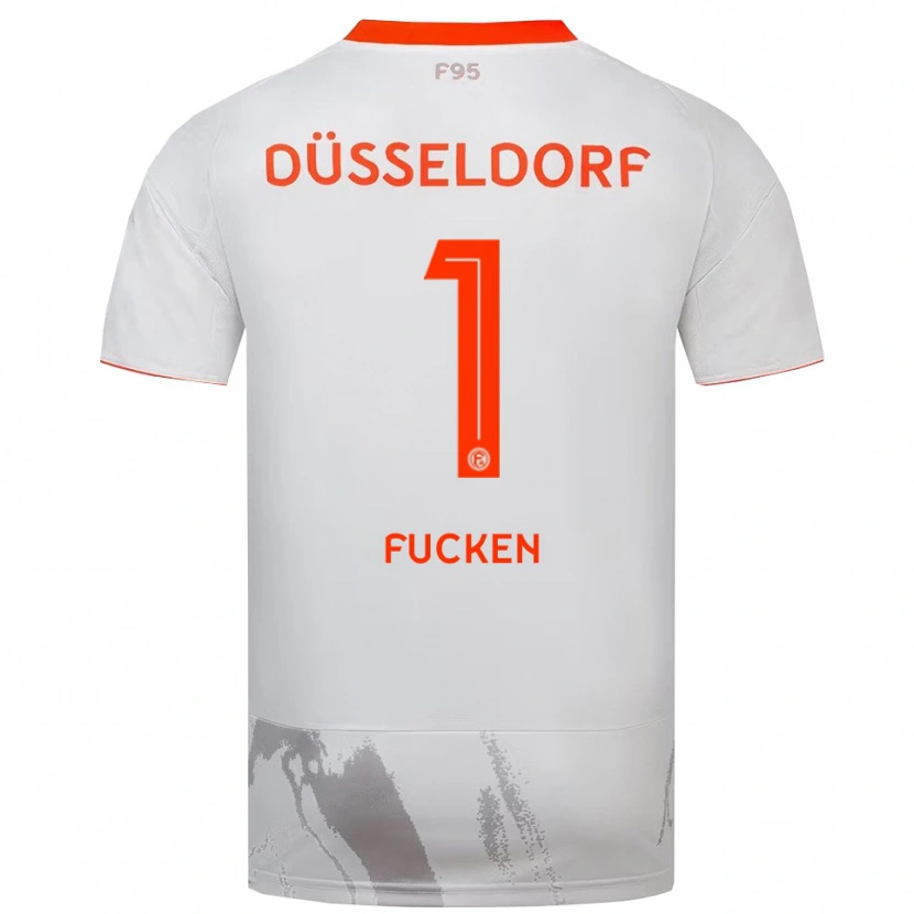 Danxen Hombre Camiseta Kilian Fucken #1 Blanco Naranja 2ª Equipación 2025/26 La Camisa México