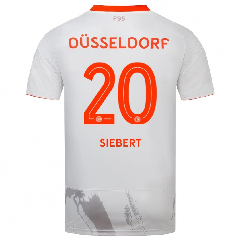 Danxen Hombre Camiseta Jamil Siebert #20 Blanco Naranja 2ª Equipación 2025/26 La Camisa México