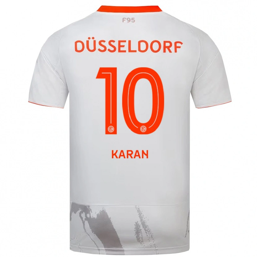 Danxen Hombre Camiseta Marko Karan #10 Blanco Naranja 2ª Equipación 2025/26 La Camisa México