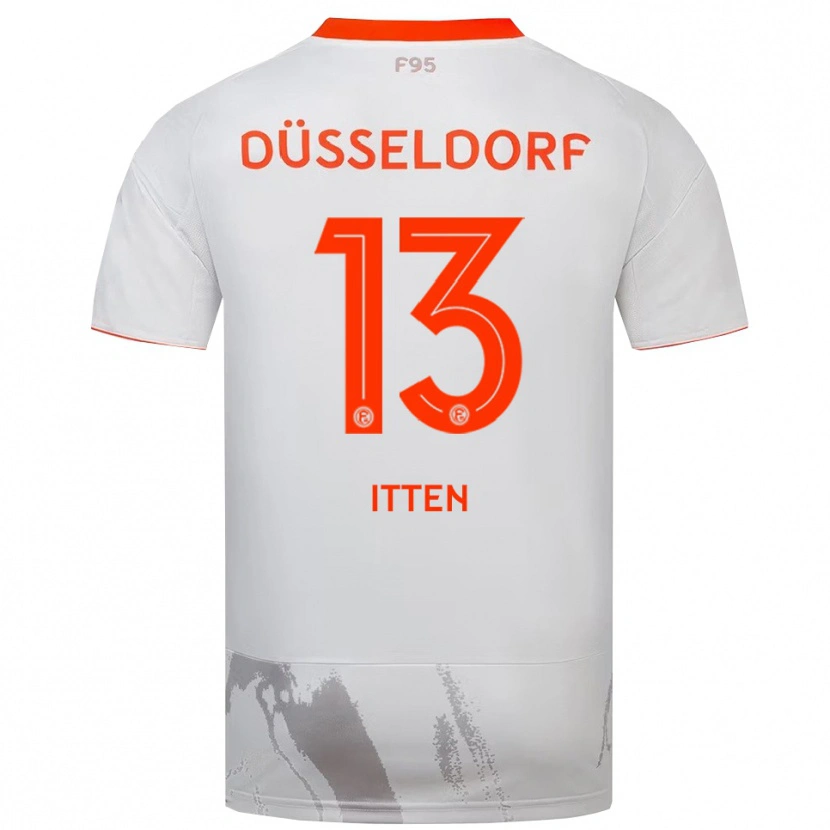 Danxen Hombre Camiseta Cedric Itten #13 Blanco Naranja 2ª Equipación 2025/26 La Camisa México