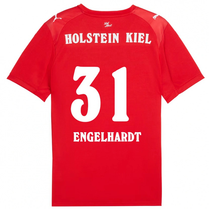 Danxen Hombre Camiseta Marcel Engelhardt #31 Rojo Azul 2ª Equipación 2025/26 La Camisa México