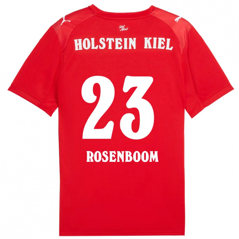 Danxen Hombre Camiseta Lasse Rosenboom #23 Rojo Azul 2ª Equipación 2025/26 La Camisa México