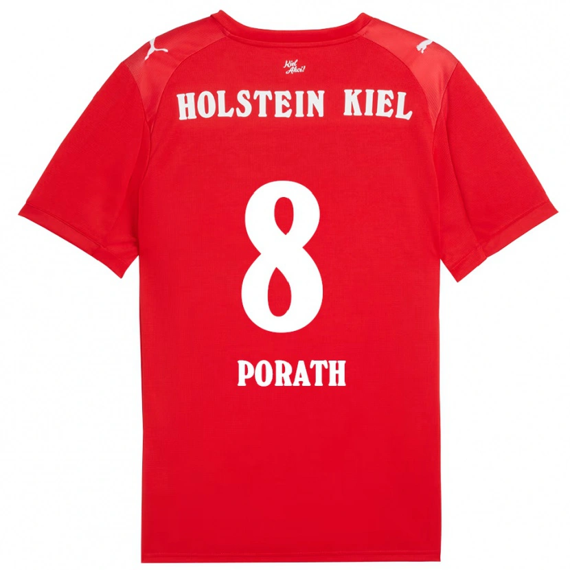 Danxen Hombre Camiseta Finn Porath #8 Rojo Azul 2ª Equipación 2025/26 La Camisa México