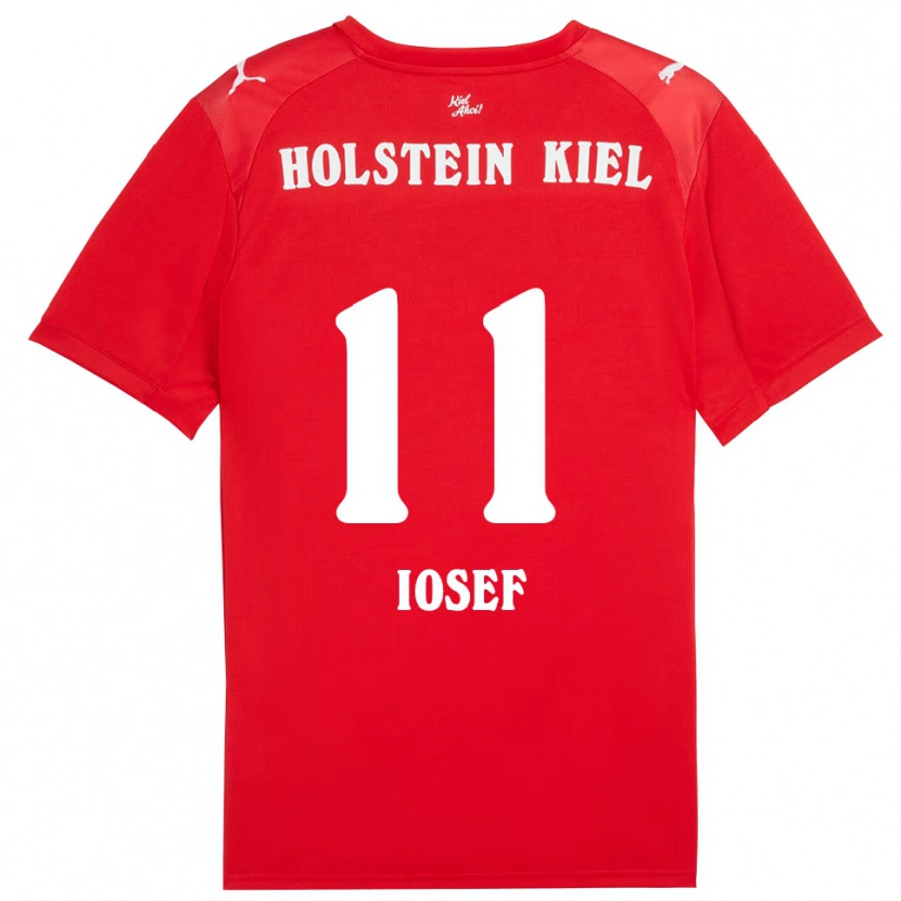 Danxen Hombre Camiseta Mark Iosef #11 Rojo Azul 2ª Equipación 2025/26 La Camisa México