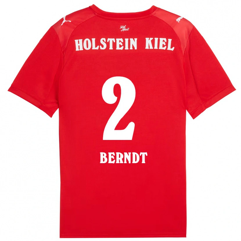 Danxen Hombre Camiseta Delf Berndt #2 Rojo Azul 2ª Equipación 2025/26 La Camisa México