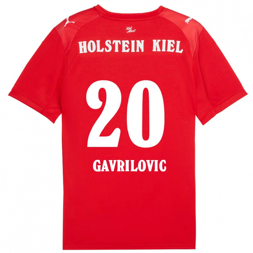 Danxen Hombre Camiseta Helena Gavrilovic #20 Rojo Azul 2ª Equipación 2025/26 La Camisa México