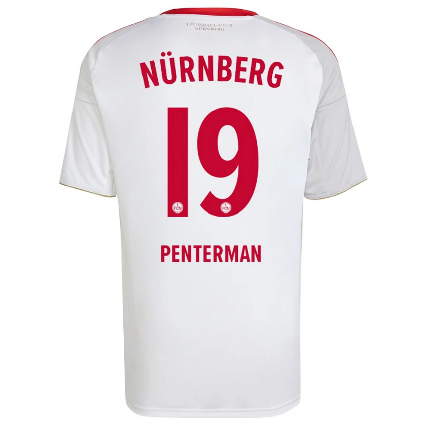 Danxen Hombre Camiseta Jesper Penterman #19 Blanco Rojo 2ª Equipación 2025/26 La Camisa México