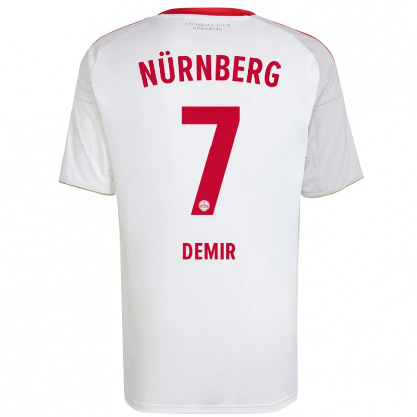 Danxen Hombre Camiseta Ari Demir #7 Blanco Rojo 2ª Equipación 2025/26 La Camisa México