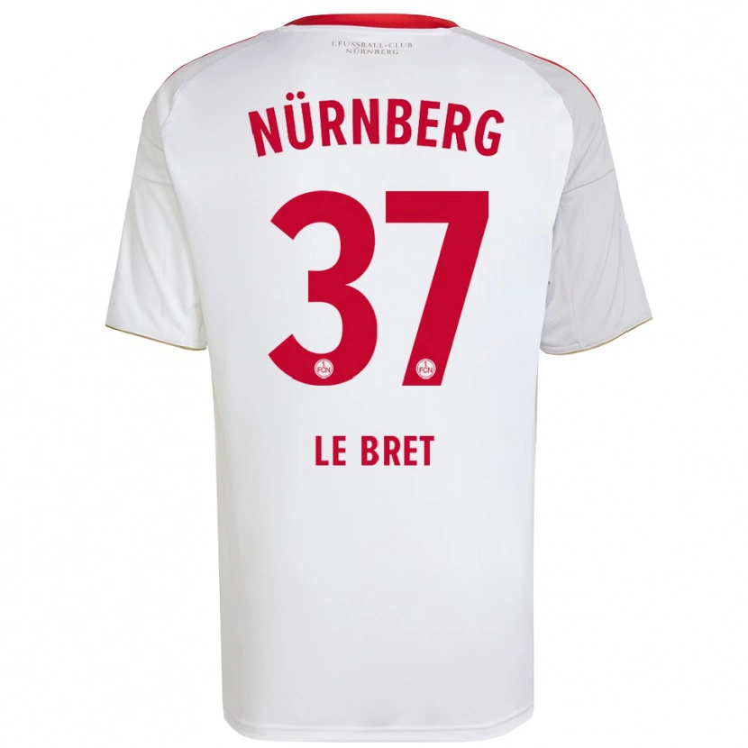 Danxen Hombre Camiseta Noah Maboulou #37 Blanco Rojo 2ª Equipación 2025/26 La Camisa México