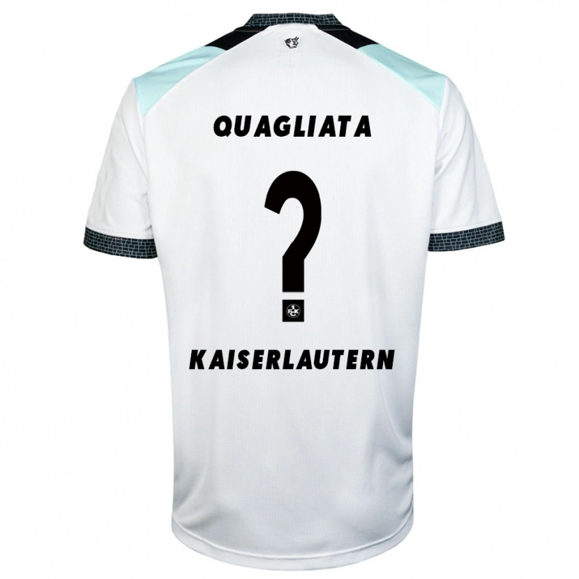 Danxen Hombre Camiseta Daniele Quagliata #0 Blanco Negro 2ª Equipación 2025/26 La Camisa México