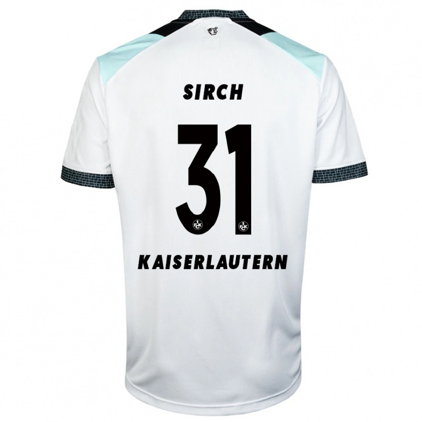 Danxen Hombre Camiseta Luca Sirch #31 Blanco Negro 2ª Equipación 2025/26 La Camisa México