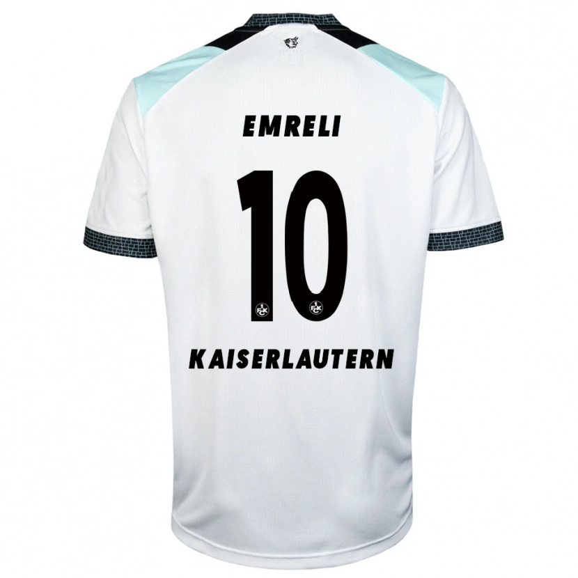 Danxen Hombre Camiseta Mahir Emreli #10 Blanco Negro 2ª Equipación 2025/26 La Camisa México